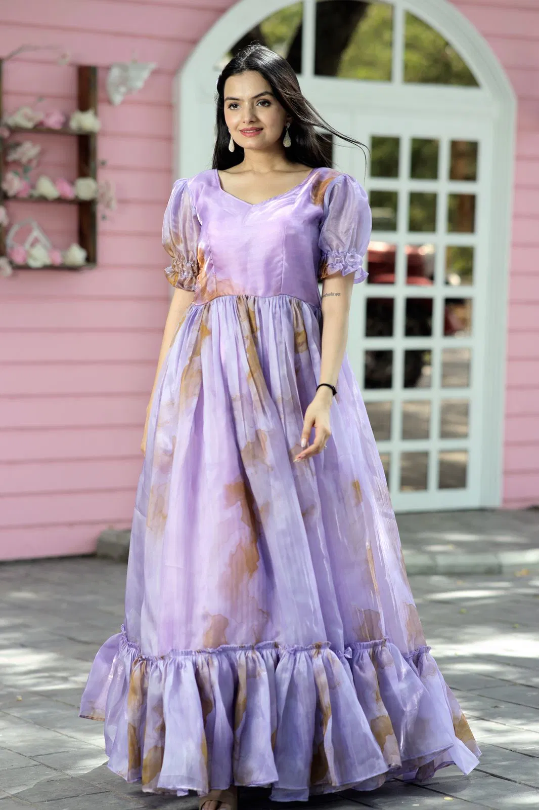 KA 1046 Printed Designer Gown Catalog